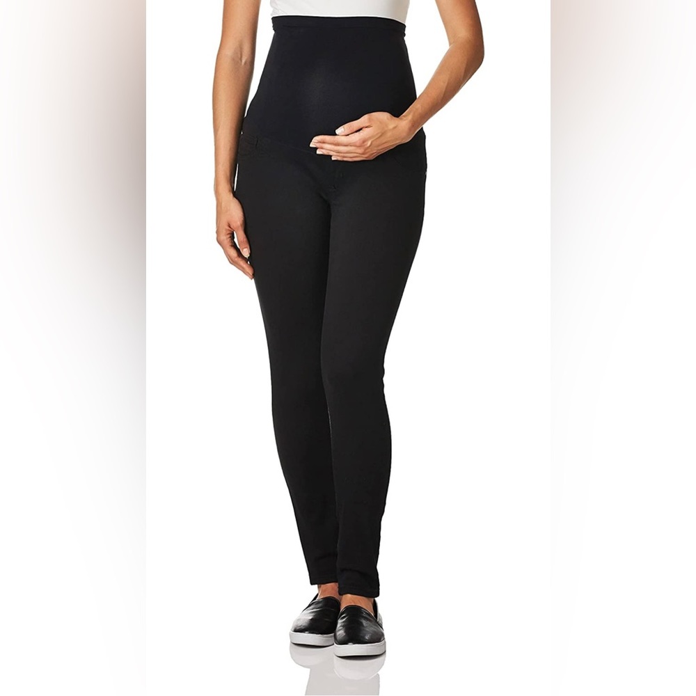 Motherhood Maternity Indigo Blue Over Belly Jeggings Jeans Pants Black Size Med